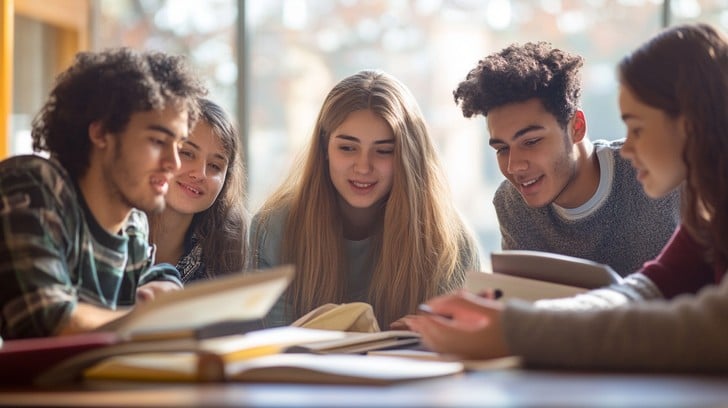 students-studying-together-stockcake
